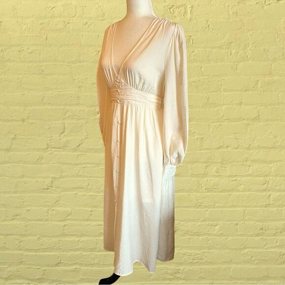 By the River Gabriella dress long billowy sleeves midi length romantic - Picture 5 of 16